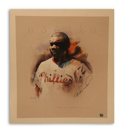 Ryan Howard Philadelphia Phillies Autographed 11" x 14" Unframed Photograph