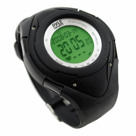 SOUND AROUND-PYLE INDUSTRIES PHRM38BK Heart Rate Monitor Watch with Minimum and Average Heart Rate