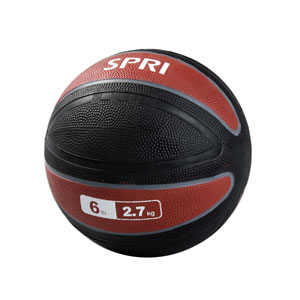 SPRI MED-6R 6 lbs Xerball - Red & Black