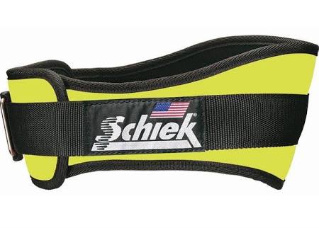 Schiek S-2006YEM 6 in. Original Nylon Belt Neon Yellow - Medium