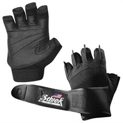 Schiek Sports H-540PS Pink Womens Gel Lifting Gloves with Wrist Wraps - S
