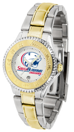 South Alabama Jaguars Competitor Ladies Watch with Two-Tone Band