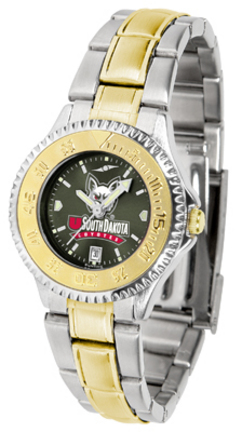 South Dakota Coyotes Competitor AnoChrome Ladies Watch with Two-Tone Band