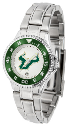 South Florida Bulls Competitor Ladies Watch with Steel Band