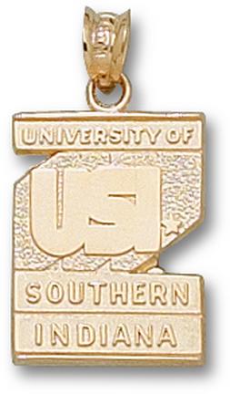 Southern Indiana Screaming Eagles "USI Logo" Pendant - 10KT Gold Jewelry