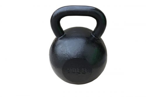 Sunny Health & Fitness NO. 067-90 Black Kettle Bell - 90 lbs