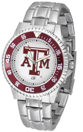 Texas A & M Aggies Competitor Watch with a Metal Band