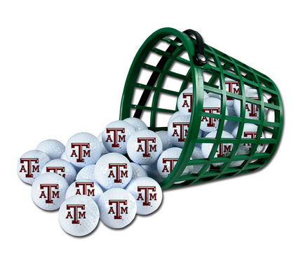 Texas A & M Aggies Golf Ball Bucket (36 Balls)