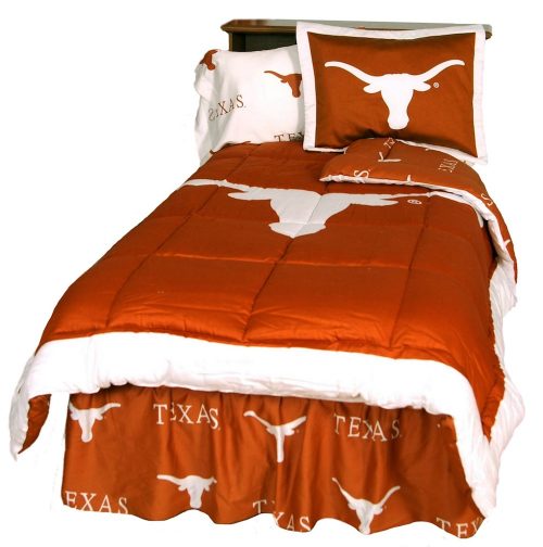 Texas Longhorns Reversible Comforter Set (Full)