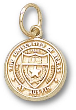 Texas Longhorns "Seal" 7/16" Charm - 14KT Gold Jewelry