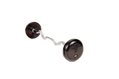 Troy Barbell RUFC-095R Rubber Encased Fixed Curl Bar - 95 Pounds
