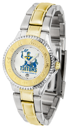 UCSD Tritons Competitor Ladies Watch with Two-Tone Band