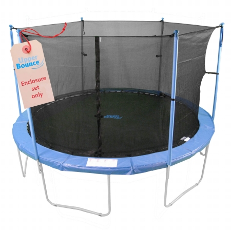 Upper Bounce UBES86 Upper Bounce 6 Pole Trampoline Enclosure Set to fit 8 FT. Trampoline Frames with set of 3 or 6 W-Shaped Legs - Trampoline Not Included