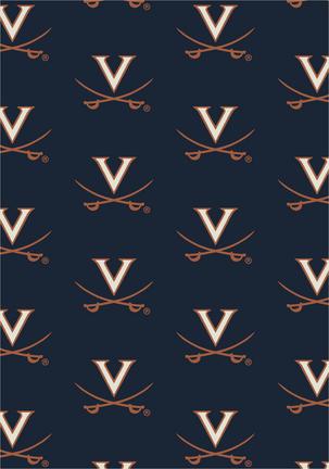 Virginia Cavaliers 3' 10" x 5' 4" Team Repeat Area Rug