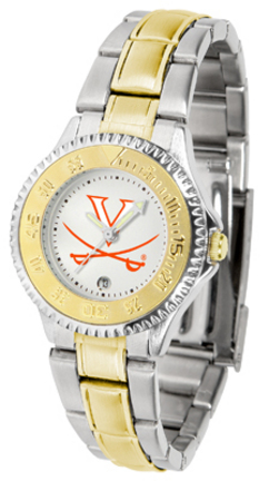 Virginia Cavaliers Competitor Ladies Watch with Two-Tone Band