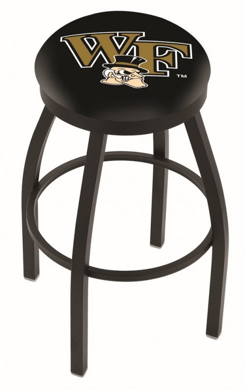 Wake Forest Demon Deacons (L8B2B) 30" Tall Logo Bar Stool by Holland Bar Stool Company (with Single Ring Swivel Black Solid Welded Base)