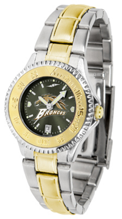 Western Michigan Broncos Competitor AnoChrome Ladies Watch with Two-Tone Band
