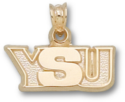 Youngstown State Penguins "YSU" Pendant - 10KT Gold Jewelry
