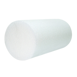 8 x 12 in. Jumbo Size PE Foam Round Roller - White