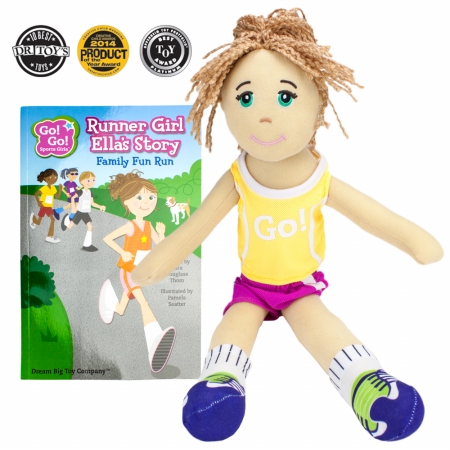 Brybelly Holdings TDBT-02 Runner Girl Ella Read Play Doll & Book Set