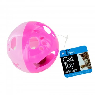 Bulk Buys DI546-24 Cat Ball Toy with Bell Large - 24 Piece