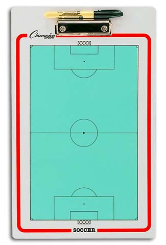 Champion Sports 13167 10 x 16-in. Soccer Double-Sided Coaching Board