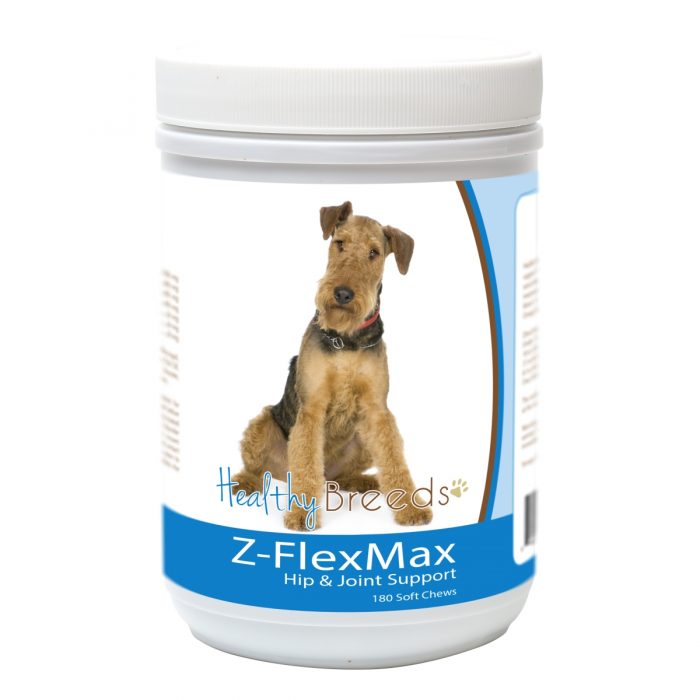 Healthy Breeds 840235155836 Airedale Terrier Z-Flex Max Dog Hip & Joint Support - 180 Count