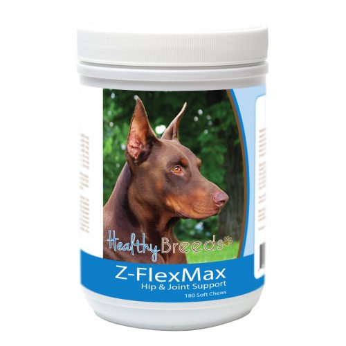 Healthy Breeds 840235155928 Doberman Pinscher Z-Flex Max Dog Hip & Joint Support - 180 Count