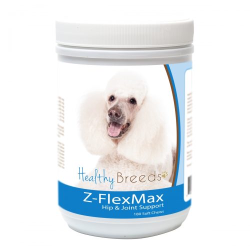 Healthy Breeds 840235156000 Poodle Z-Flex Max Dog Hip & Joint Support - 180 Count