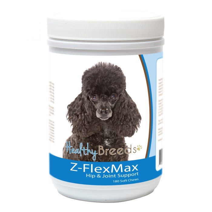 Healthy Breeds 840235156215 Poodle Z-Flex Max Dog Hip & Joint Support - 180 Count