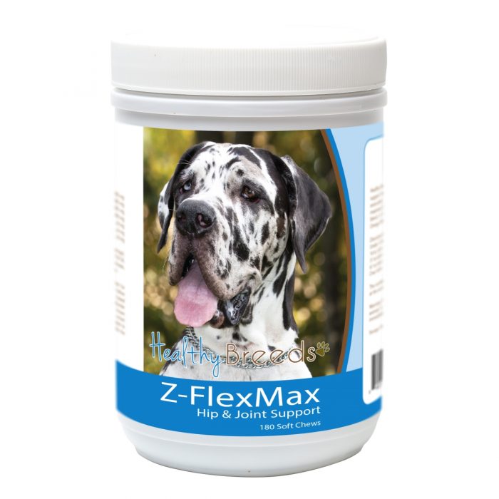 Healthy Breeds 840235156307 Great Dane Z-Flex Max Dog Hip & Joint Support - 180 Count