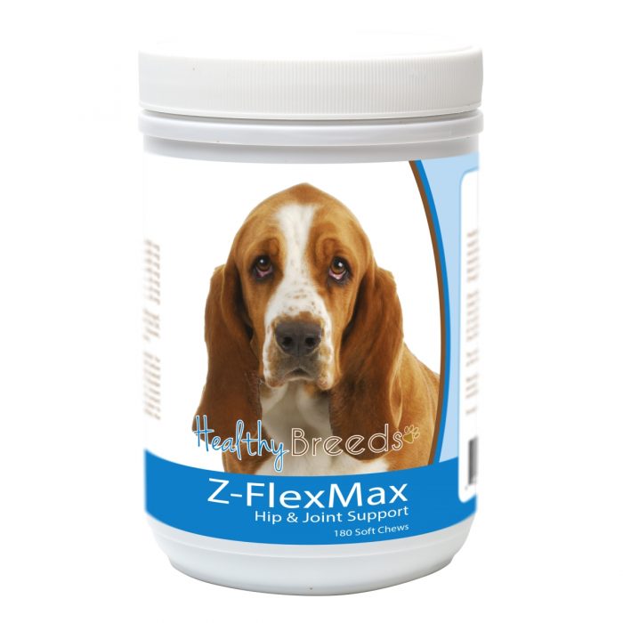 Healthy Breeds 840235156390 Basset Hound Z-Flex Max Dog Hip & Joint Support - 180 Count