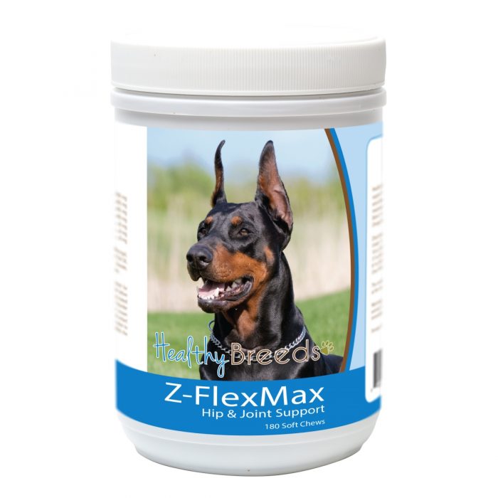 Healthy Breeds 840235156406 Doberman Pinscher Z-Flex Max Dog Hip & Joint Support - 180 Count
