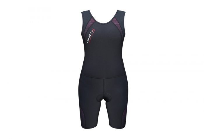 Kinetik Compression Triathlon Suit - Women's - black/pink, large