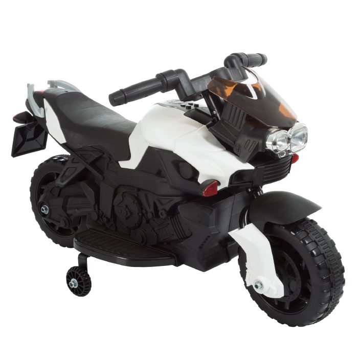 Lil Rider M410015 Ride on Toy 2 Wheel Motorcycle with Training Wheels 2-5 Years Old - White
