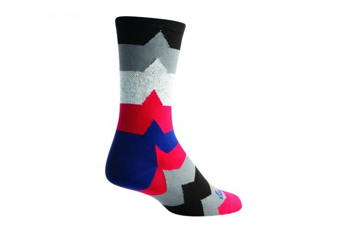 Sock Guy EKC2 Crew Socks - black/grey/red, l/xl
