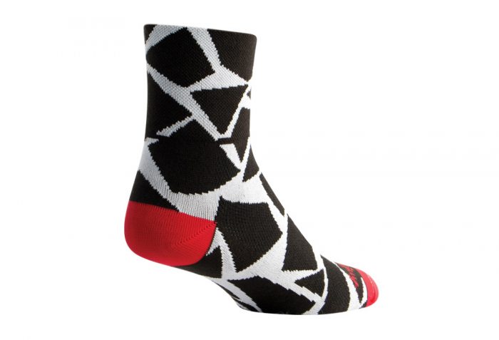 Sock Guy Shattered Classic Socks - black/white, s/m