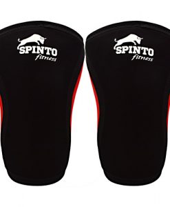 Spinto USA 9160049 7 mm Knee Sleeves Black - Medium