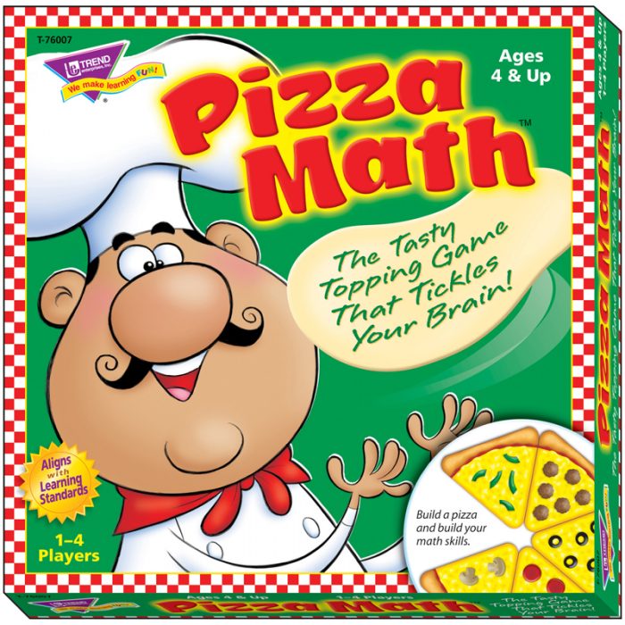 Trend Enterprises T-76007BN Learning Games Pizza Math - Pack of 2