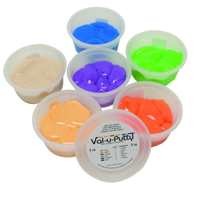 Val-U-Putty 10-3916 3 oz Exercise Putty - 6 Piece