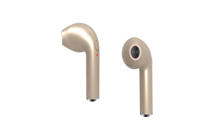 ZTech ZTH010G Wireless Music Headphones In-Ear with charging case for iPhone & Androids - Gold