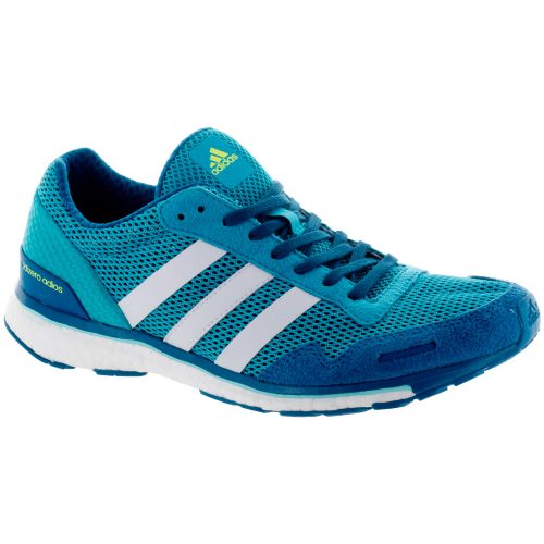 adidas adizero Adios 3: adidas Women's Running Shoes Energy Blue/FTWR White/Energy Aqua
