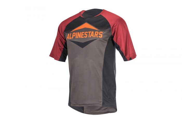 alpinestars Mesa Short Sleeve Jersey - Men's - black/rio red/dark shadow, large