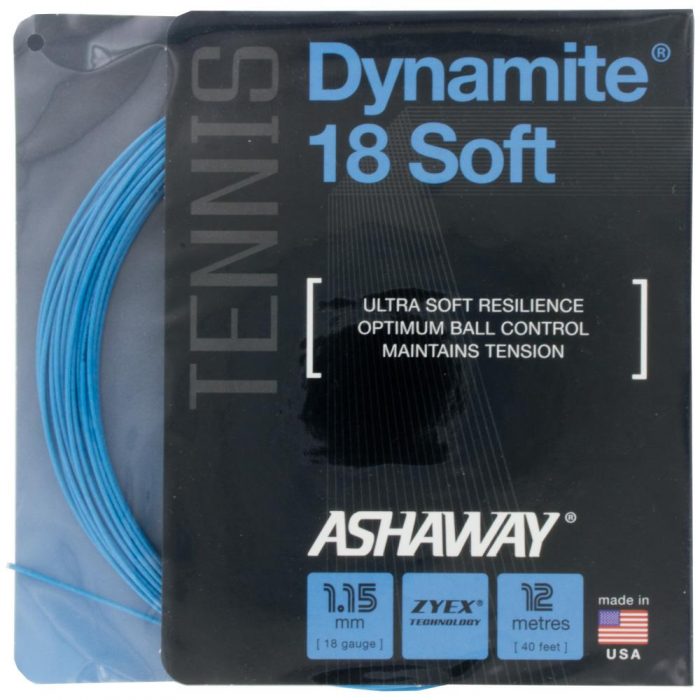 Ashaway Dynamite 18 Soft Blue: Ashaway Tennis String Packages