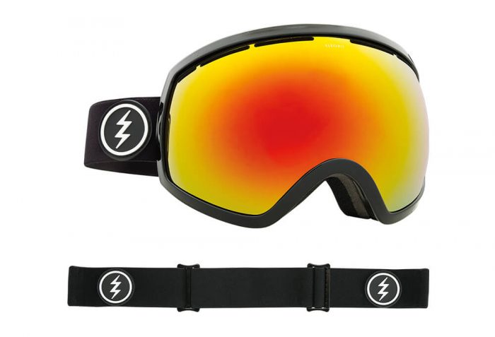 Electric EG2 Goggle - Asian Fit - gloss black/brose/red chrome, adjustable
