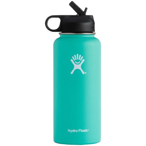 Hydro Flask 32oz Wide Mouth Bottle w/ Straw Lid: Hydro Flask Hydration Belts & Water Bottles