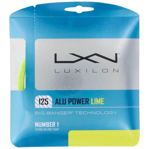 Luxilon Big Banger ALU Power 16L (1.25) LE Lime: Luxilon Tennis String Packages