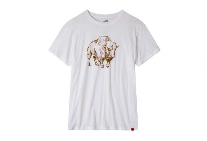 Mountain Khakis Bison Illustration T-Shirt - Men's - white/coffee, small