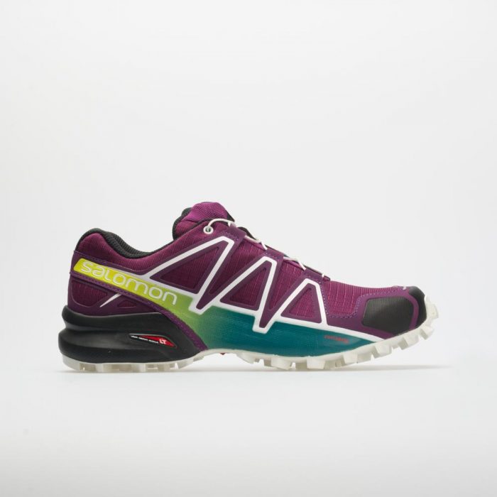 Salomon Speedcross 4: Salomon Women's Running Shoes Dark Purple/White/Deep Lake