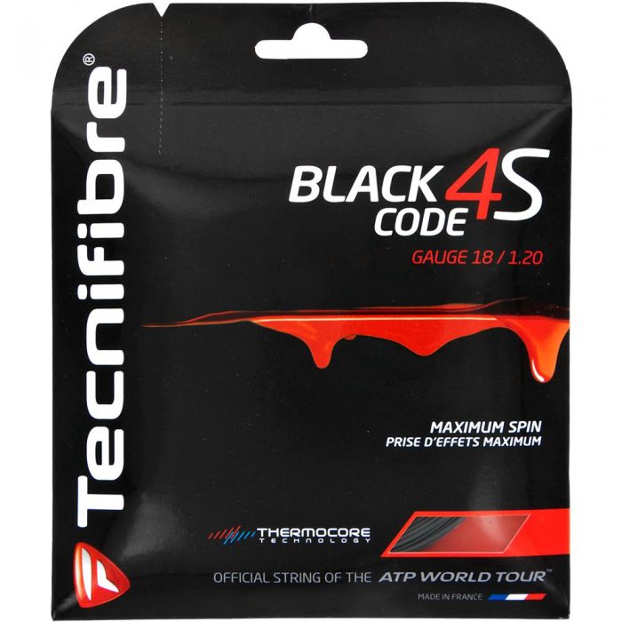Tecnifibre Black Code 4S 18 1.20: Tecnifibre Tennis String Packages